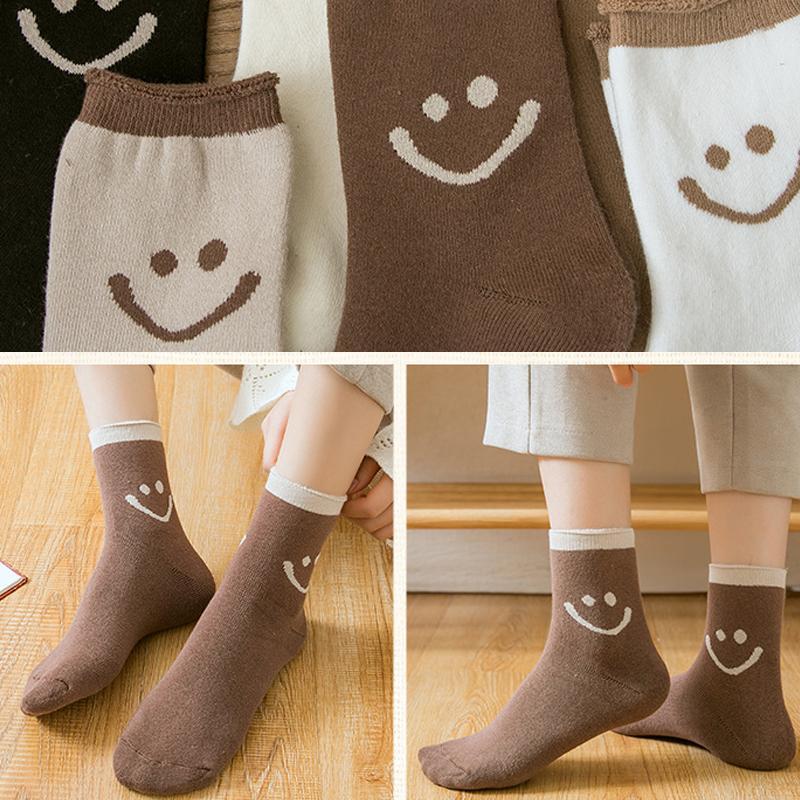 Fairyspark™ Lovely Smile Face Cotton Socks